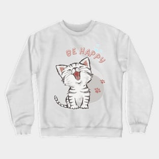 Happy Kitten Crewneck Sweatshirt